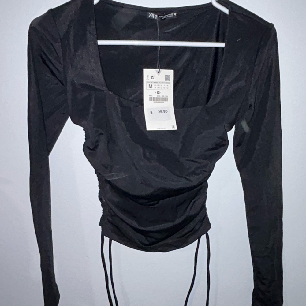 Zara square neck top